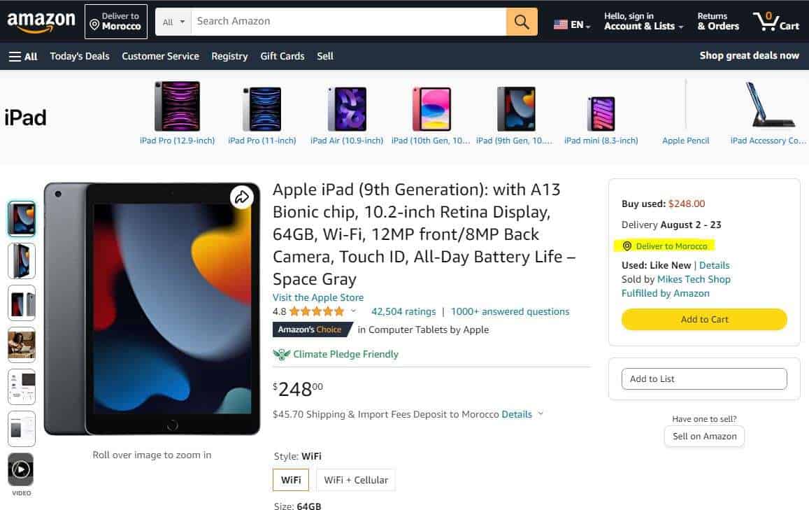 amazon-deliver-morocco-price